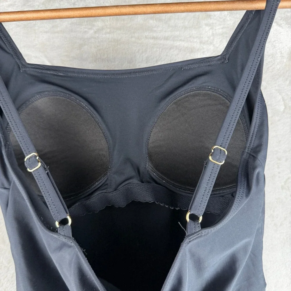 Summersalt One Piece Swimsuit Black Size 8 Adjustable Straps
